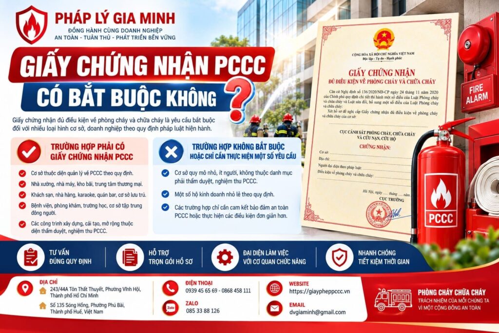 giay chung nhan pccc co bat buoc khong