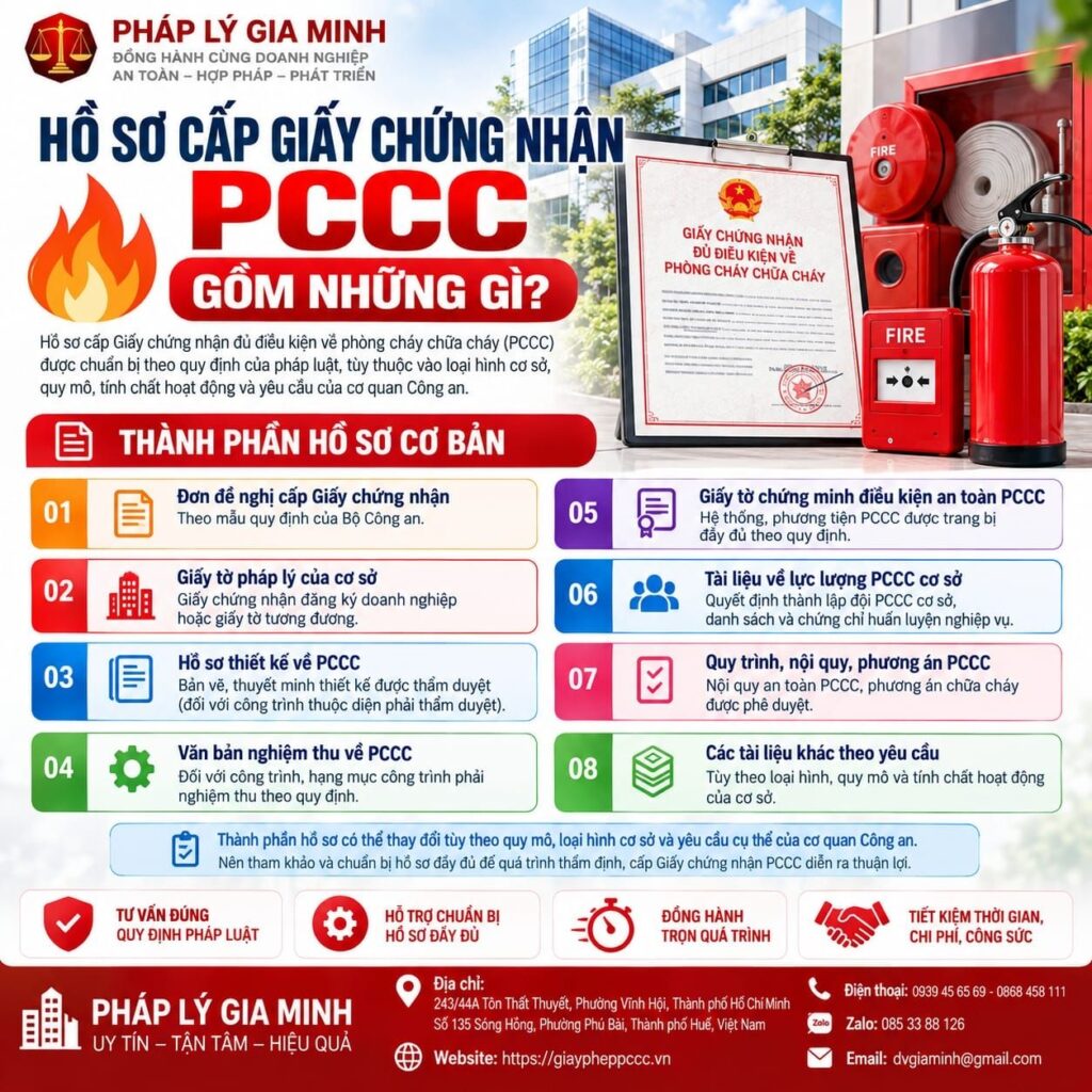 Hồ sơ cấp giấy chứng nhận PCCC gồm những gì? 1 ho so cap giay chung nhan pccc gom nhung gi