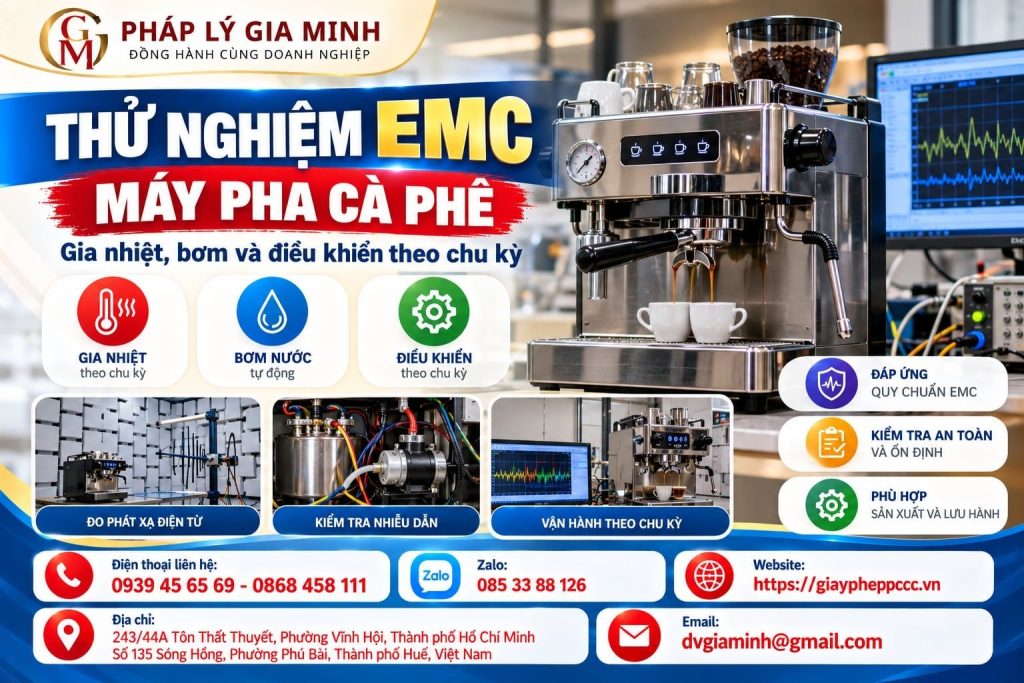 Thử Nghiệm EMC Máy Pha Cà Phê
