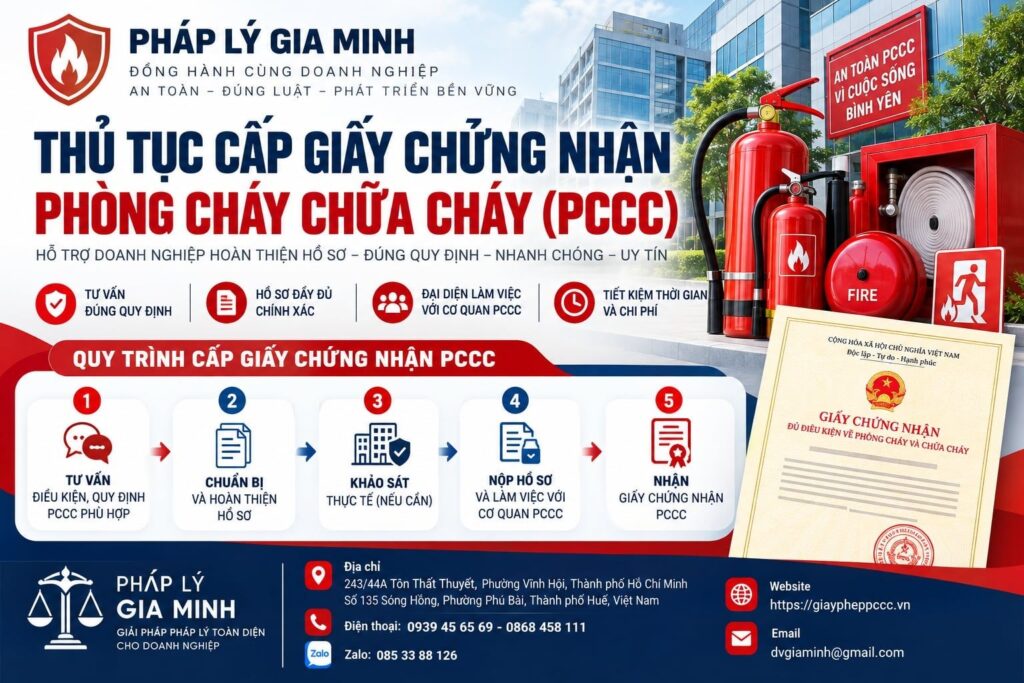 thu tuc cap giay chung nhan pccc