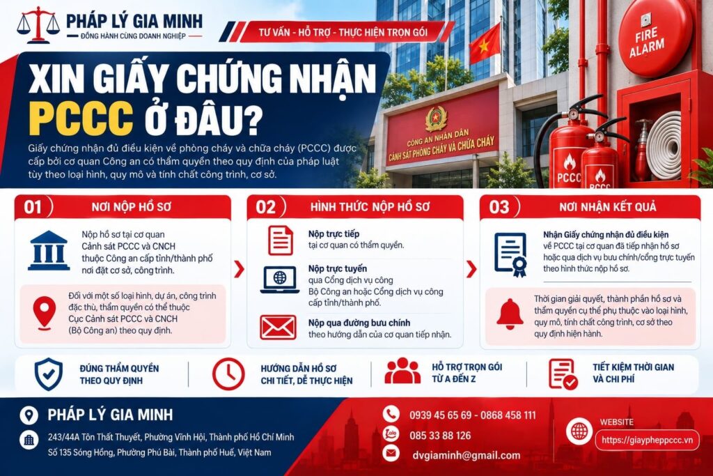 xin giay chung nhan pccc o dau
